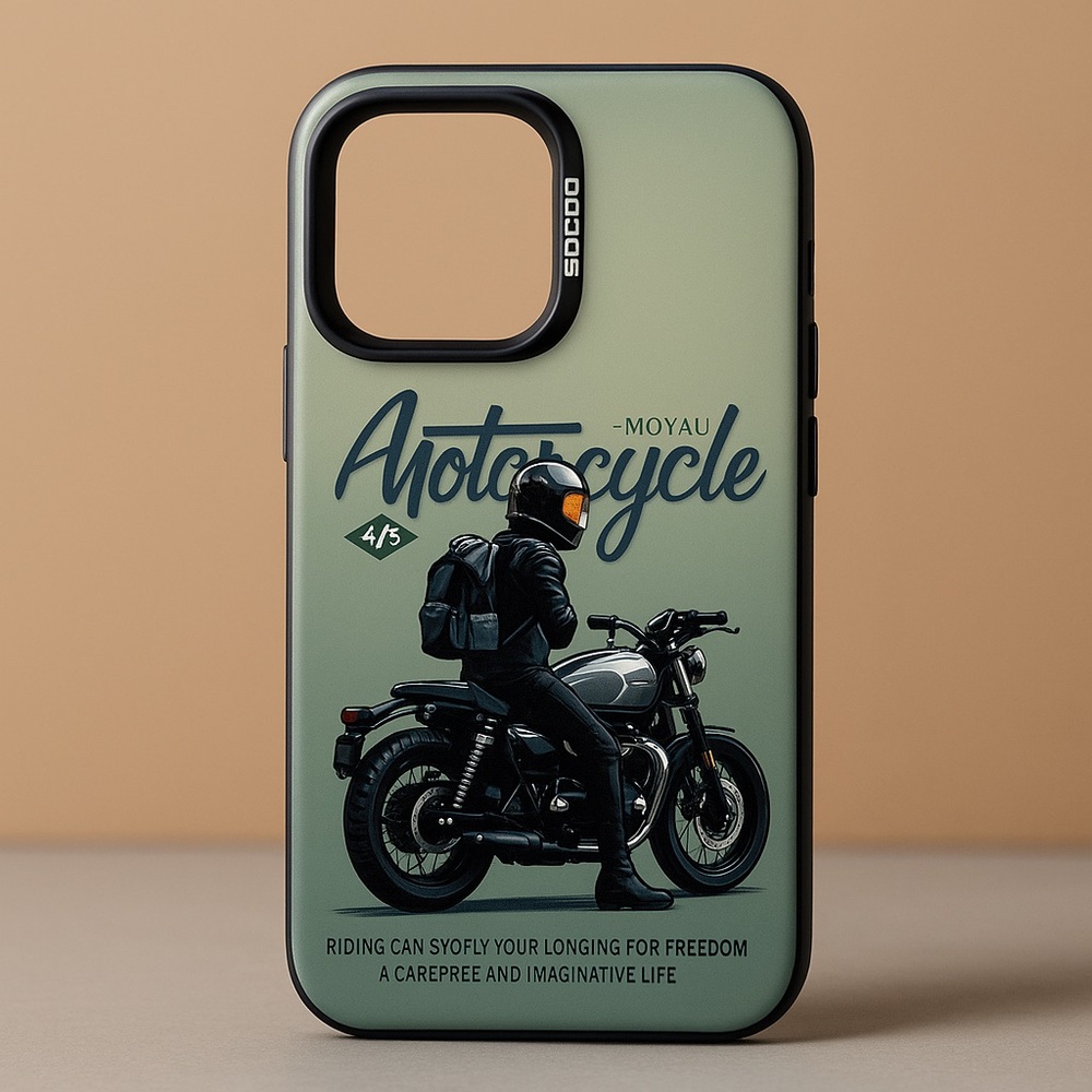 Green Motorcycle Design Phone Case